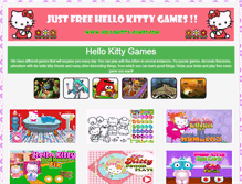 Tablet Screenshot of hellokitty-games.com